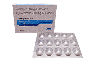 Debiglip M Forte 50/1000 MG Tablet Sr 15