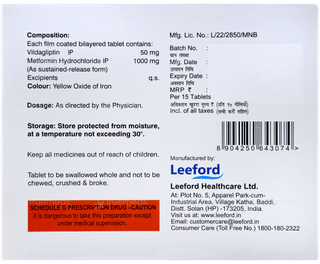 Debiglip 50 M Sr Forte Tablet 15