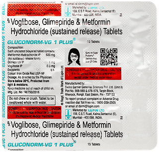 Gluconorm Vg 1 Plus Tablet 15
