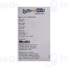 Sulforyl Mv 2 Tablet 10