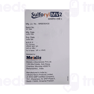 Sulforyl Mv 2 Tablet 10