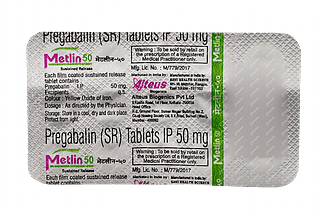 Metlin 50 MG Tablet Sr 15