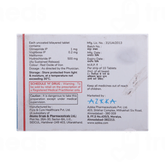 Azmet Vg 1 Tablet 10