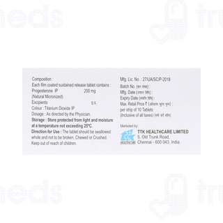 Sensipreg Sr 200 Tablet 10