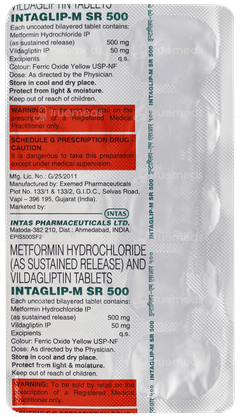 Intaglip M Sr 500 Tablet 10
