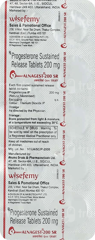 Alnagest 200 Sr Tablet 10