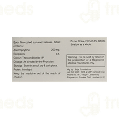 Asthagrip 200 MG Tablet Sr 10
