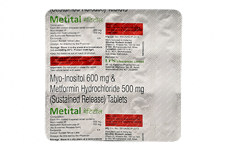 Metital 600/500 MG Tablet Sr 15