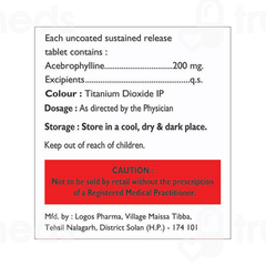 Acethama 200 Mg Tablet Sr 10
