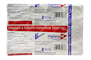 Vigliptin M 50/500 MG Tablet 15