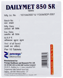 Dailymet 850 Sr Tablet 10