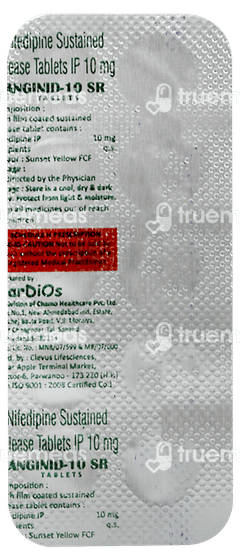 Anginid 10 Sr Tablet 10 Anginid 10 Sr Tablet 10