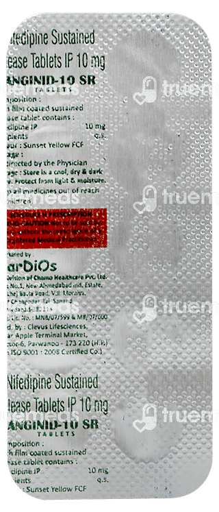 Anginid 10 MG Tablet Sr 10