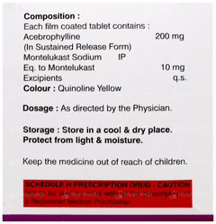 Acethama M 200/10 Mg Tablet Sr 10 Acethama M 200/10 Mg Tablet Sr 10