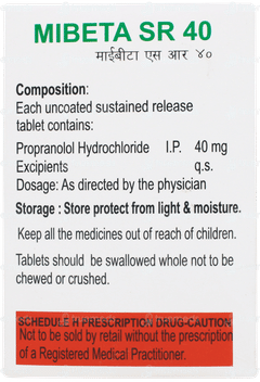 Mibeta Sr 40 Tablet 15