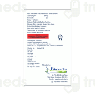 Bronchoril 200 MG Tablet Sr 10