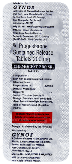 Chemogest 200 Sr Tablet 10 Chemogest 200 Sr Tablet 10