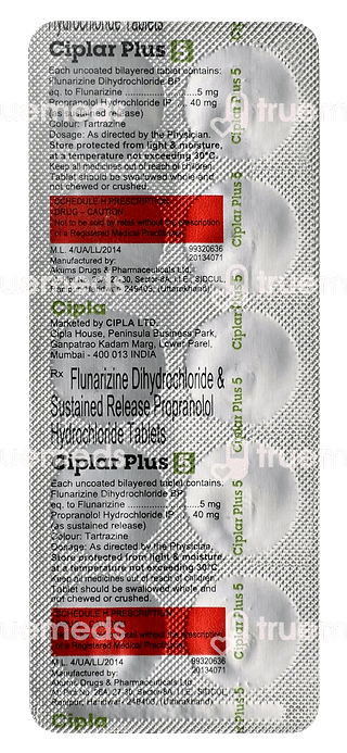 Ciplar Plus 5 MG Tablet Sr 10