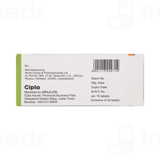 Ciplar Plus 5 Tablet 10