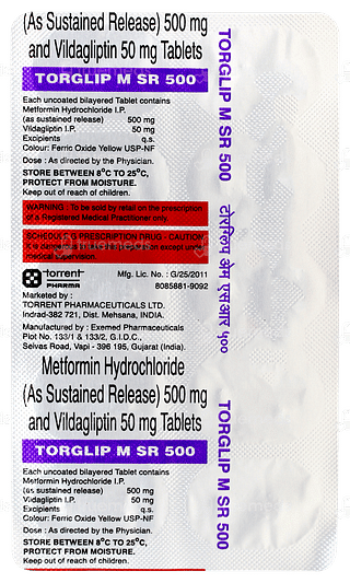 Torglip M Sr 500 Tablet 10