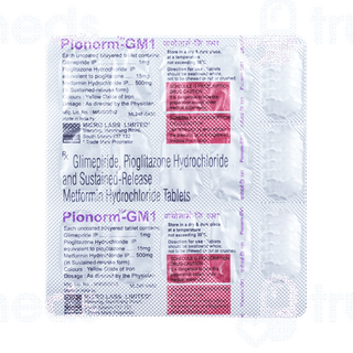 Pionorm Gm 1 Tablet 15