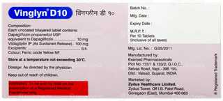 Vinglyn D 10 Tablet 10