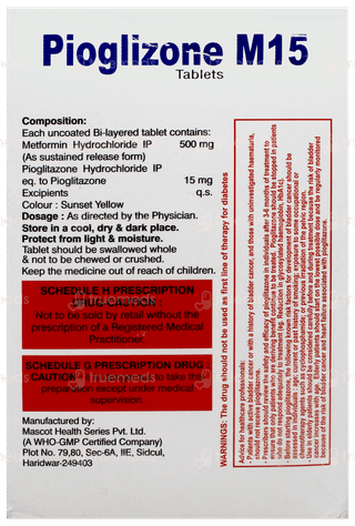 Pioglizone M15 Tablet 10