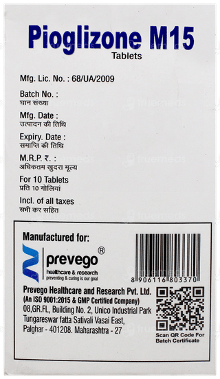 Pioglizone M15 Tablet 10