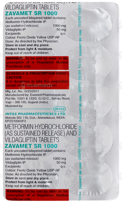 Zavamet Sr 1000 Tablet 10