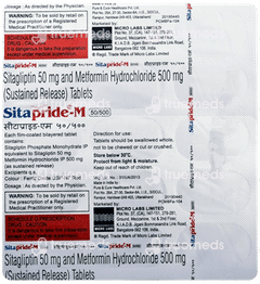 Sitapride M 50/500 Tablet Sr 15