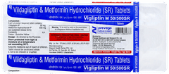 Vigliptin M 50/500sr Tablet 15