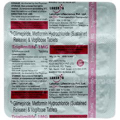 Triglimilife 1Mg Tablet 15 Triglimilife 1Mg Tablet 15