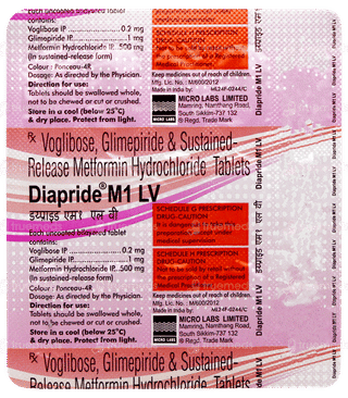 Diapride M1 Lv Tablet 15