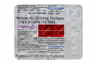 Triglimisave 1/15/500 MG Tablet Sr 15