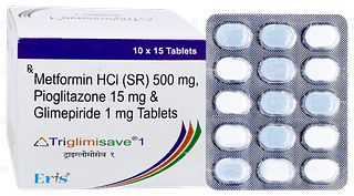 Triglimisave 1 Tablet 15