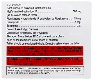 Triglimisave 1 Tablet 15