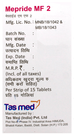 Mepride Mf 2 Tablet 15 Mepride Mf 2 Tablet 15