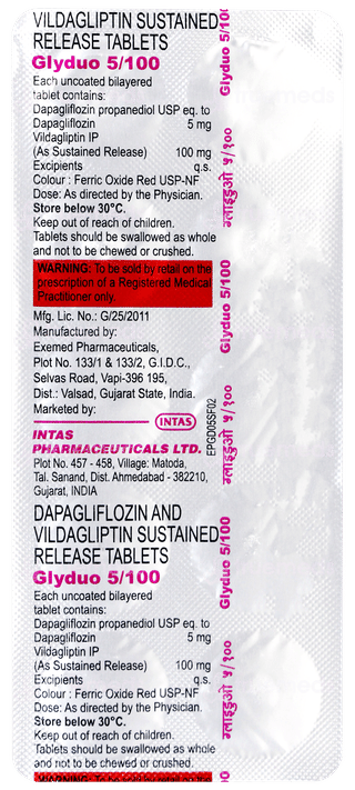 Glyduo 5/100 Tablet 10