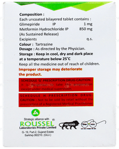 Glimip Mf1 850sr Tablet 10