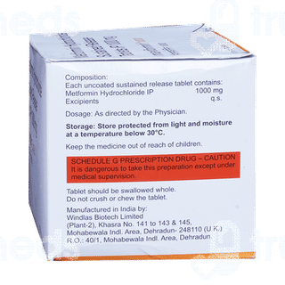 Maxformin 1000 Tablet 15