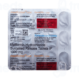 Maxformin 1000 Tablet 15