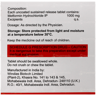 Maxformin 1000 Tablet 15