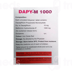 Dapy M 1000 Tablet 15 Dapy M 1000 Tablet 15