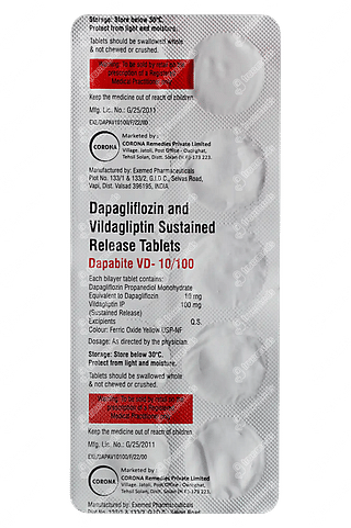 Dapabite Vd 10/100 MG Tablet Sr 10