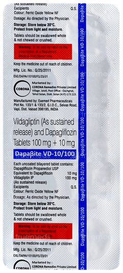 Dapabite Vd 10/100 Tablet 10