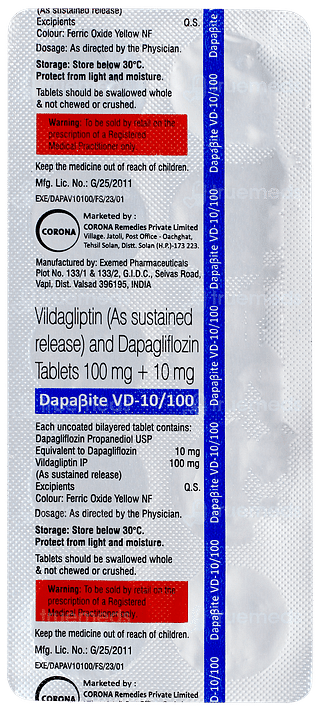 Dapabite Vd 10/100 Tablet 10