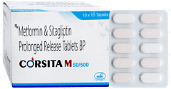 Corsita M 50/500 Tablet Pr 10