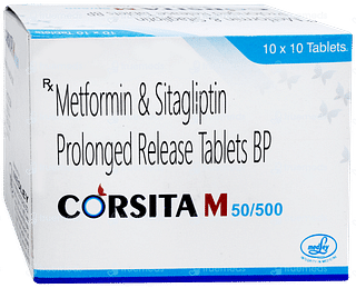 Corsita M 50/500 Tablet Pr 10