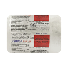 Corsita M 50/1000 Tablet 10
