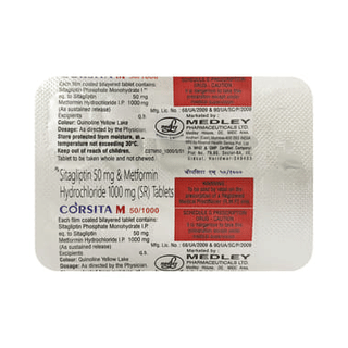Corsita M 50/1000 Tablet 10